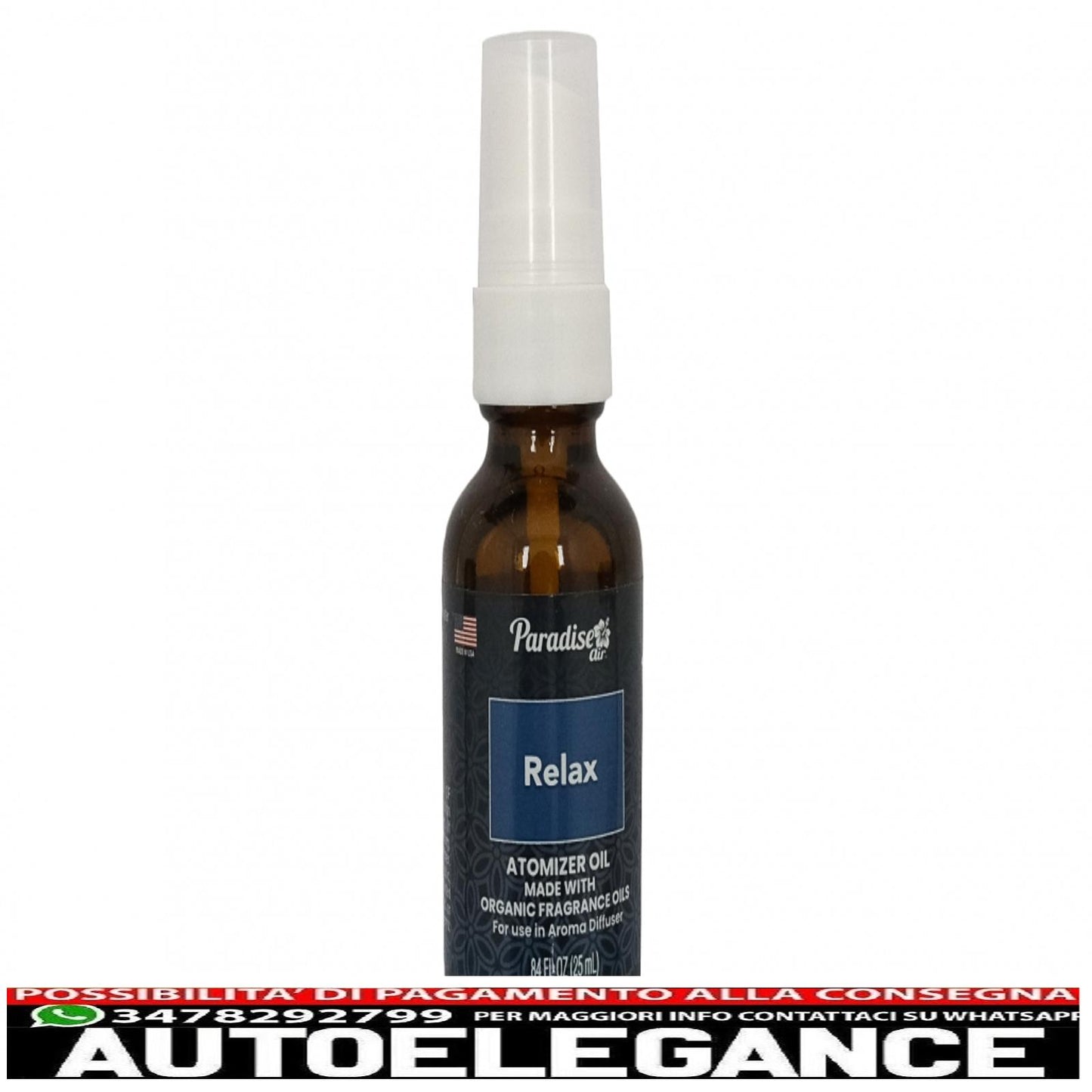 Paradise Air Fresh atomizzatore olio deodorante spray 25 ml relax 25 unità diffusore di aromi