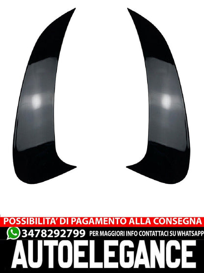 Adatto per Mercedes W206 Classe C posteriore AMG OTTICA FLICS AERO FLAPS NERO