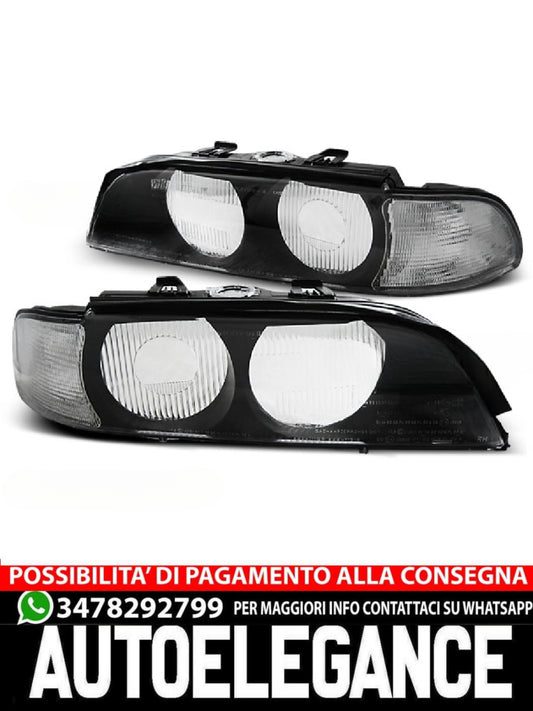 FARI ANTERIORI NERO BIANCO D2S ADATTI COMPATIBILI per BMW E39 95-00