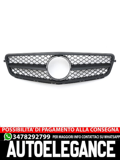 Griglia sportiva per Mercedes W204 S204 C nero opaco C63 AMG