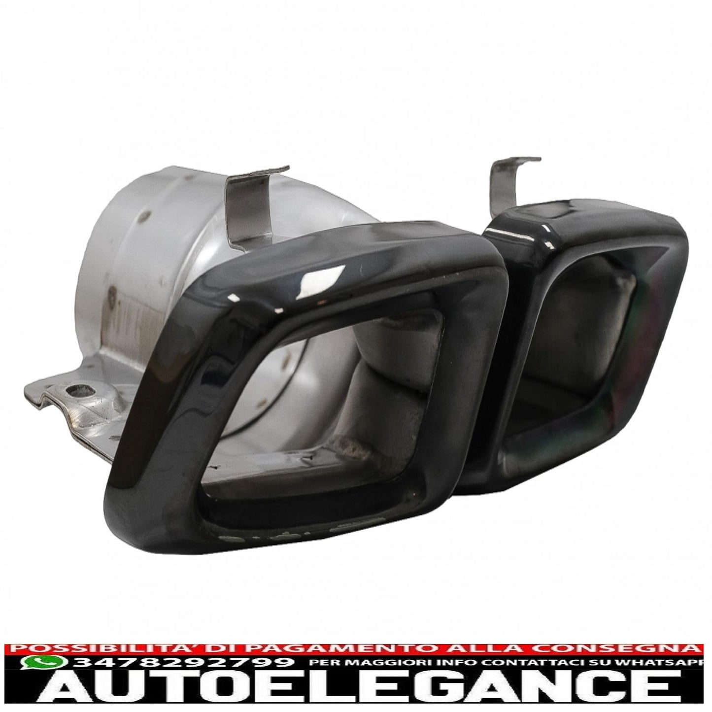 Exhaust pipes suitable for mercedes m-class w166 (2012-2015) cls-class w218 facelift cls63 black edition