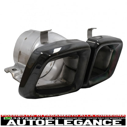 Exhaust pipes suitable for mercedes m-class w166 (2012-2015) cls-class w218 facelift cls63 black edition