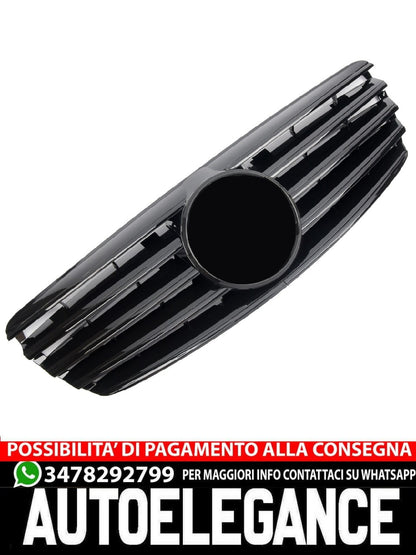 Griglia sportiva per Mercedes W211 S211 E 2002-2006 nero lucido AMG LOOK