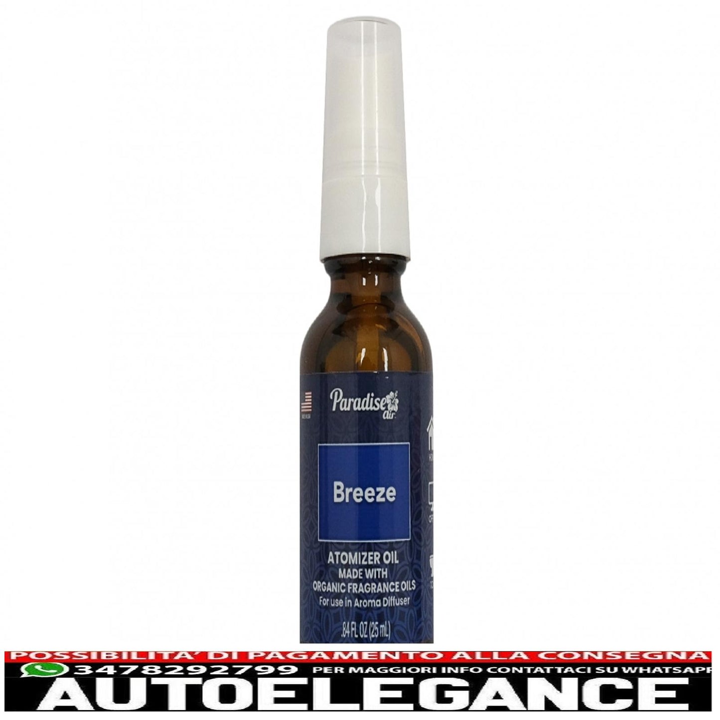 Paradise Air Fresh atomizzatore olio deodorante spray 25 ml Brezza 25 unità diffusore di aromi