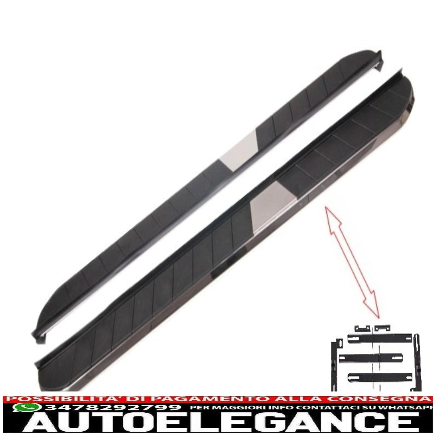 Side step running board brackets suitable for mitsubishi outlander iii (2012-up) and mitsubishi asx (2010-up)