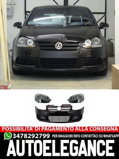 Paraurti anteriore con fari adatti per VW Golf V 5 (2003-2007) Jetta (2005-2010)