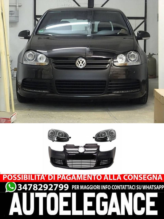 Front bumper with headlights suitable for VW Golf V 5 (2003-2007) Jetta (2005-2010)
