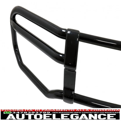 Bullbar protection suitable for mercedes g-class facelift w463 w464 g63 (2018-up) stainless steel piano black