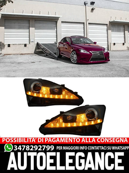 Fari anteriori DRL Indicatori di direzione adatti per LEXUS IS XE20 (2006-2013)