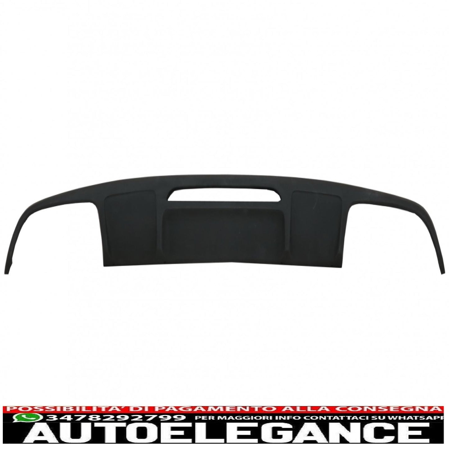 diffusore paraurti posteriore adatto per mercedes cls berlina w218 (2012-2017) con terminali di scarico marmitta terminali solo per paraurti standard