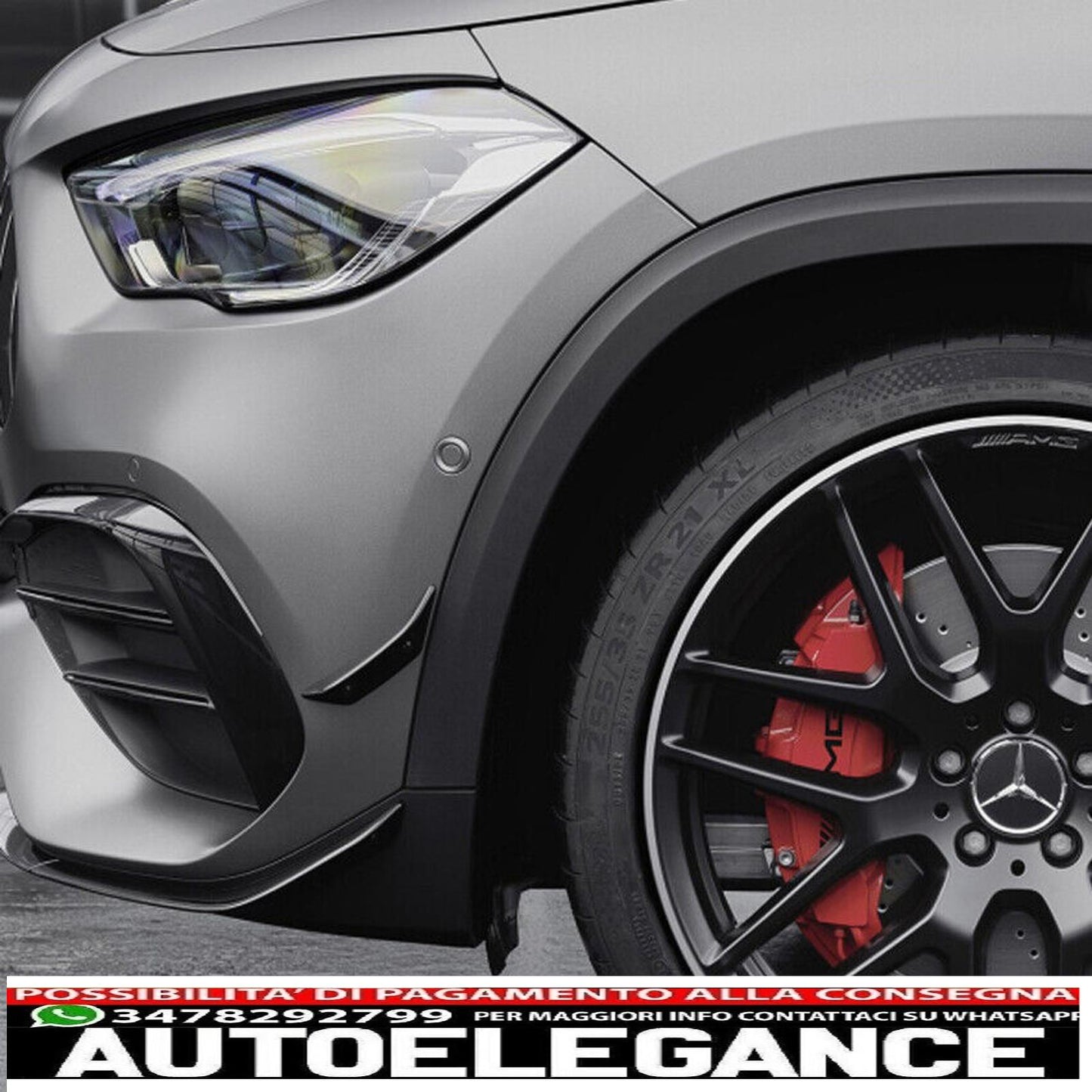 Front spoiler lip spoiler suitable for Mercedes Gla H247 with AMG equipment