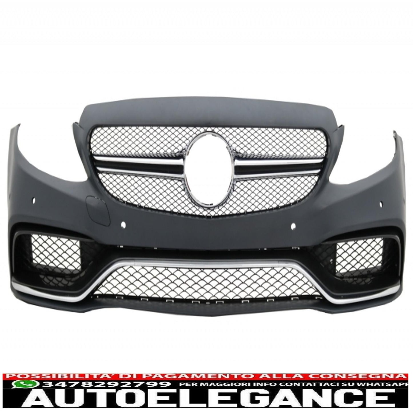 body kit with full led headlights suitable for mercedes c class w205 sedan (2014-2018) design c63