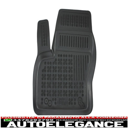 Black rubber mat suitable for ford c-max i/ii 2003-2019 grand c-max 2010-2019