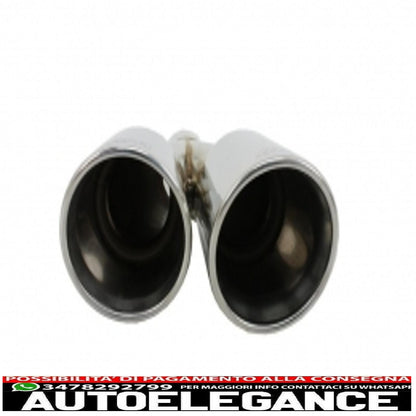 Exhaust muffler tip suitable for bmw 3 series e46 e90 e92 e93 f30 f31 4 series f32 f33 f36 5 series e60 f10 f11 g30 6 series f06 f12 f13 m3 m5 m-power design left