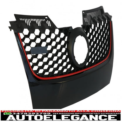 griglia anteriore adatta per vw golf 5 v (2003-2007) design gti