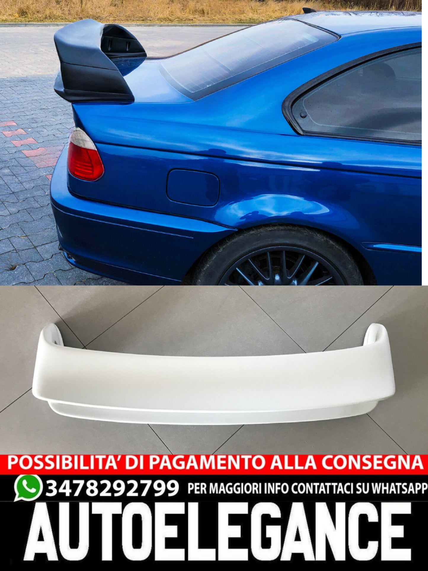 SPOILER PER BMW SERIE 3 E46 COUPÉ 1998-2006