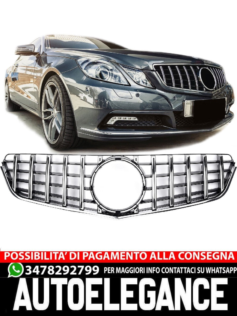 Sports grille for Mercedes W207 PANAMERICANA AMG GT 