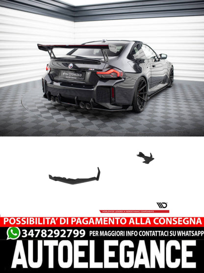 SPLITTER LATERALI POSTERIORI STREET PRO adatto per V.1 + FLAPS BMW M2 G87  (2023- )