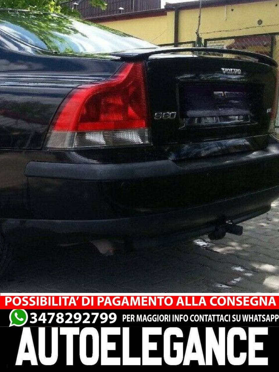 REAR TRUNK SPOILER for Volvo S60 2000-2010