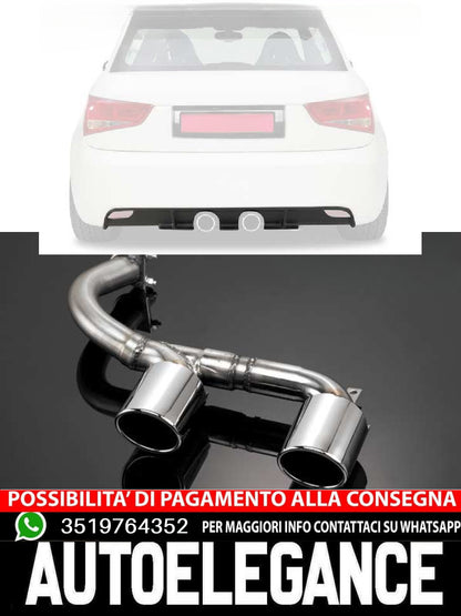 Diffusore con set terminali di scarico posteriore per Audi A1