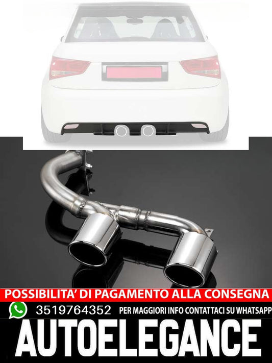 Diffusore con set terminali di scarico posteriore per Audi A1