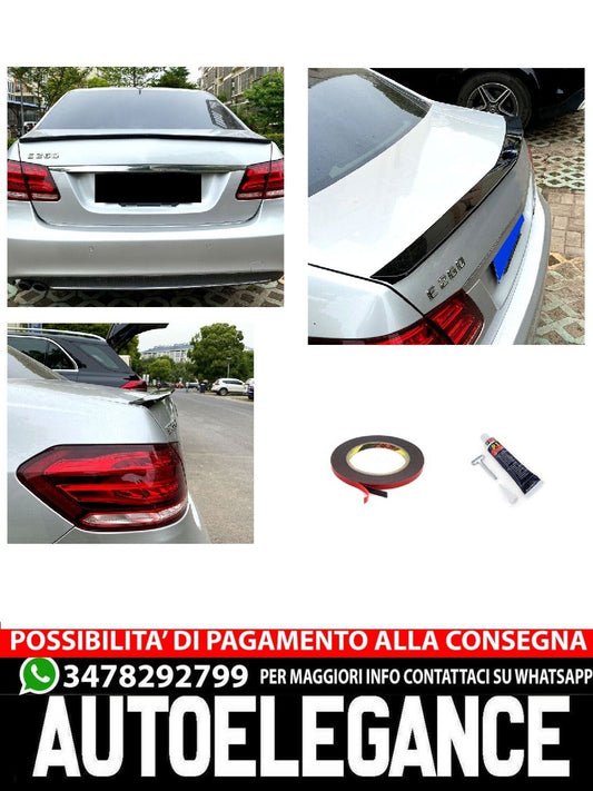 SPOILER POSTERIORE LIP NERO LUCIDO per Mercedes W212 Classe E