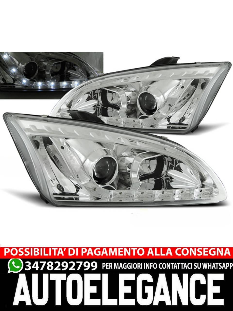 FORD FOCUS II 09.04-01.08 LUCE DIURNA CROMATA