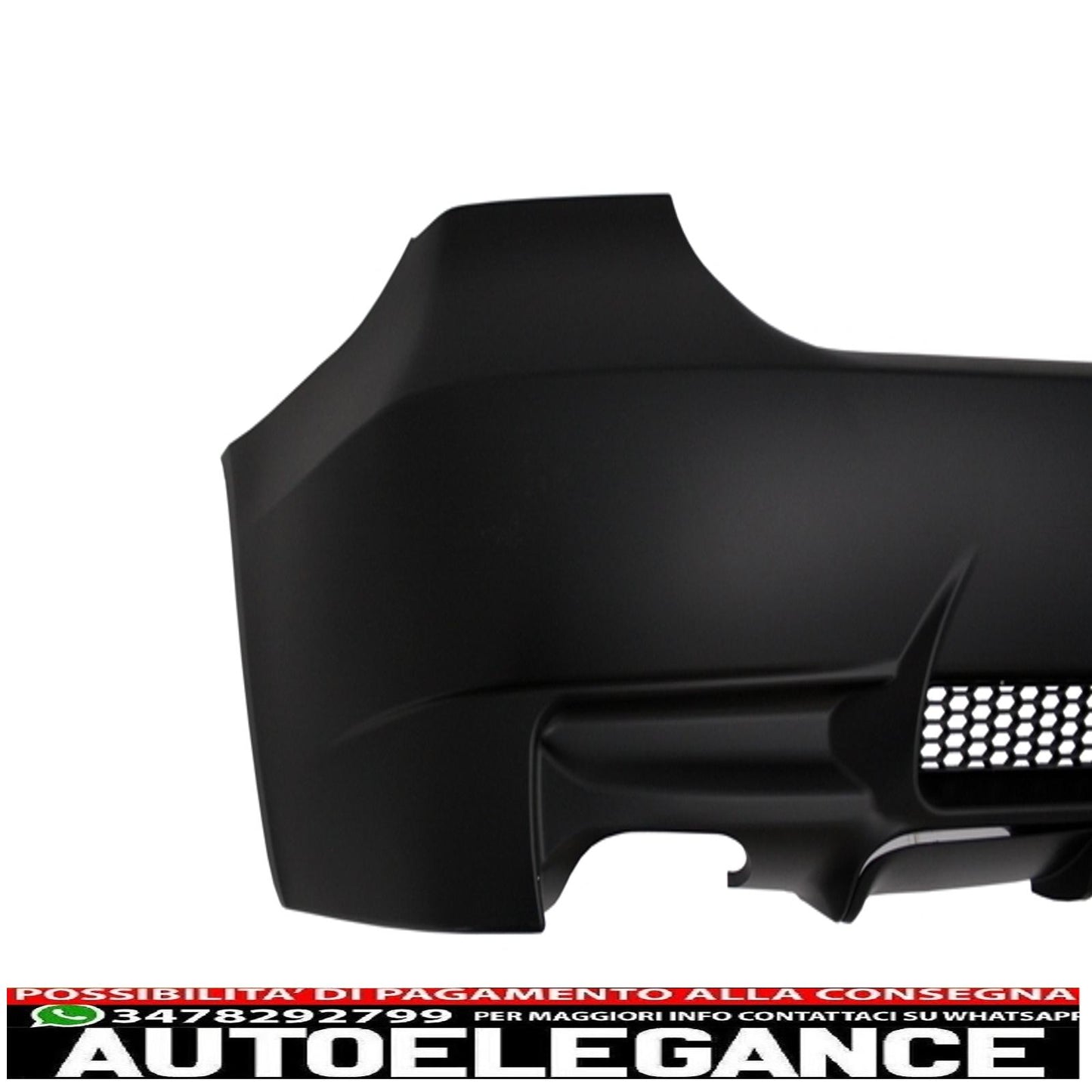 rear bumper suitable for bmw 3 series e90 (2004-2008) non lci m3 look exhaust left side