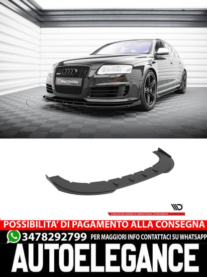 STREET PRO SPLITTER ANTERIORE + FLAPS PER AUDI RS6 AVANT C6 2007-2010