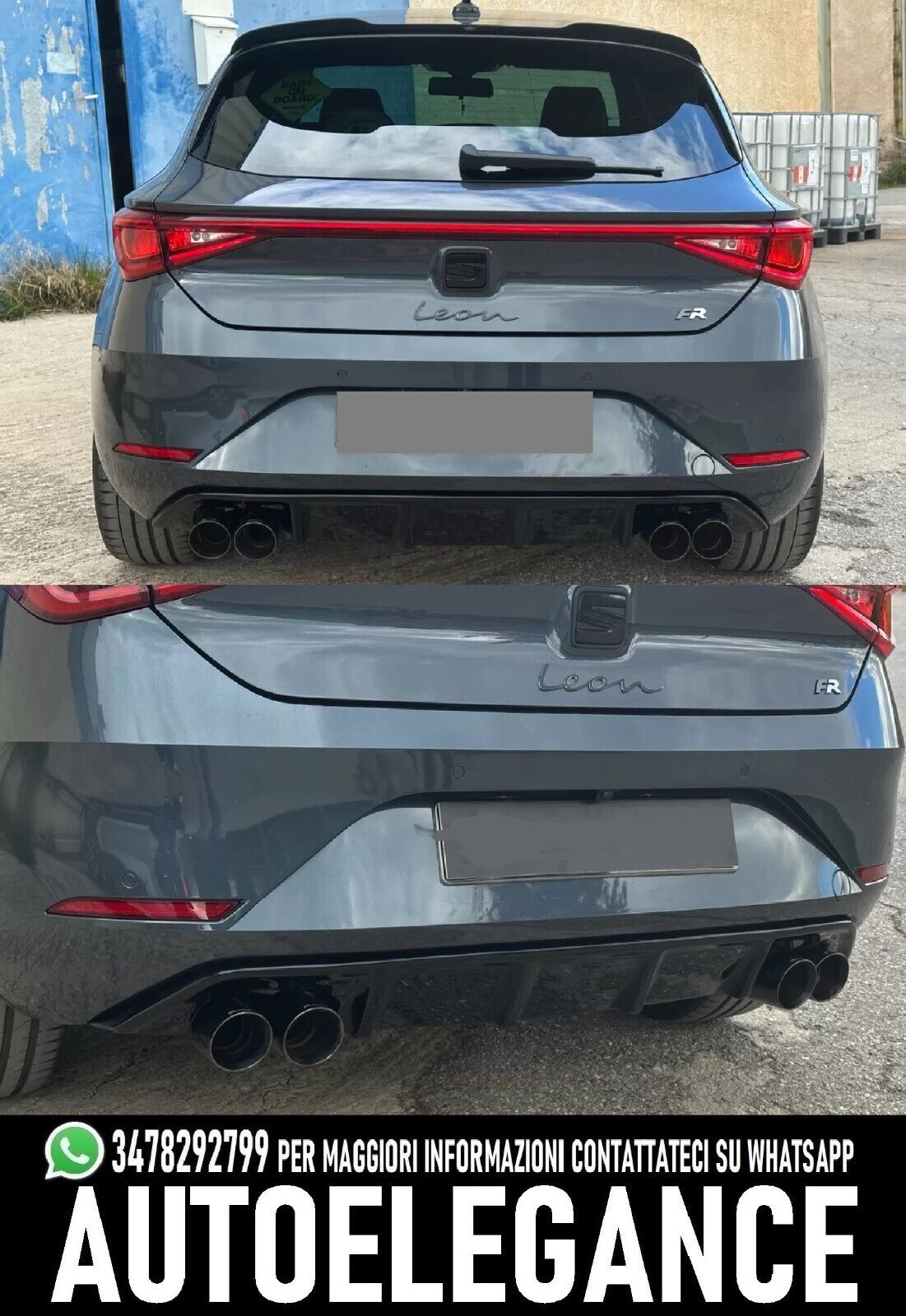 Rear Diffuser suitable for Seat Leon Mk4 FR (2020-)