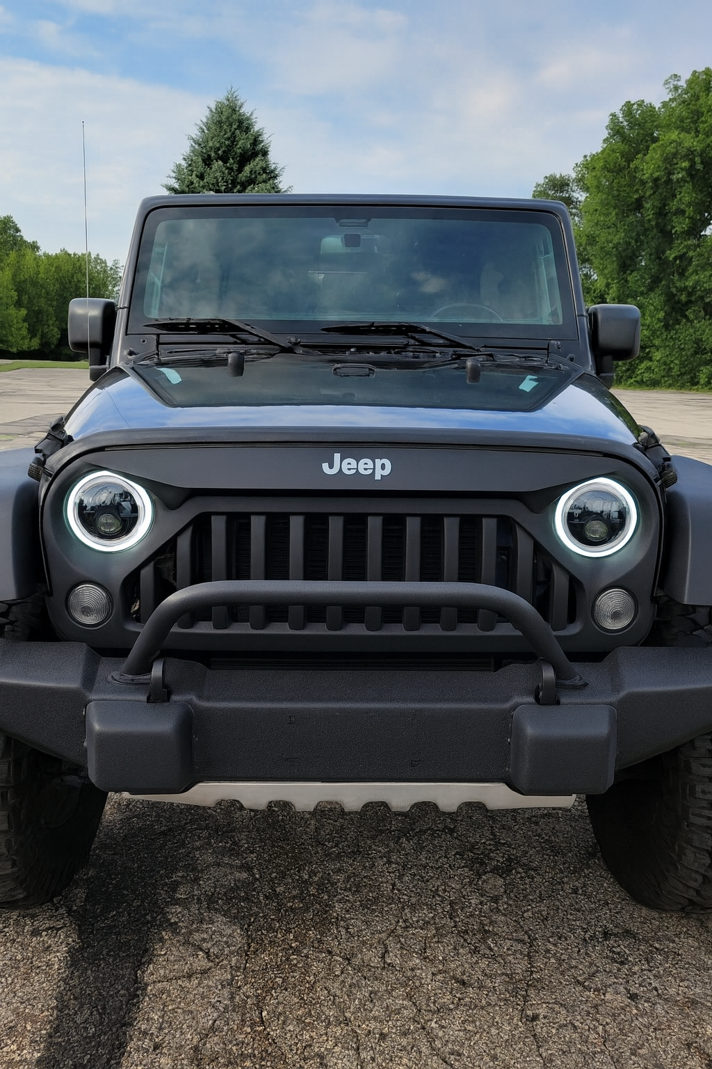 Griglia Anteriore Centrale adatta per JEEP Wrangler / Rubicon JK (2007-2017)