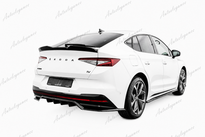 🔥ART.9762 SPLITTER POSTERIORE (CON BARRE VERTICALI) SKODA ENYAQ COUPE iV RS🔥