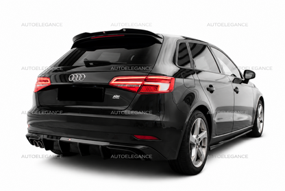 💫Diffusore RS3 per audi A3 8V 2017+ solo paraurti standard nero lucido💫