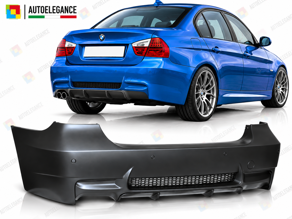 PARAURTI POSTERIORE STILE SPORT ADATTO PER BMW E90 05-11 LOOK M