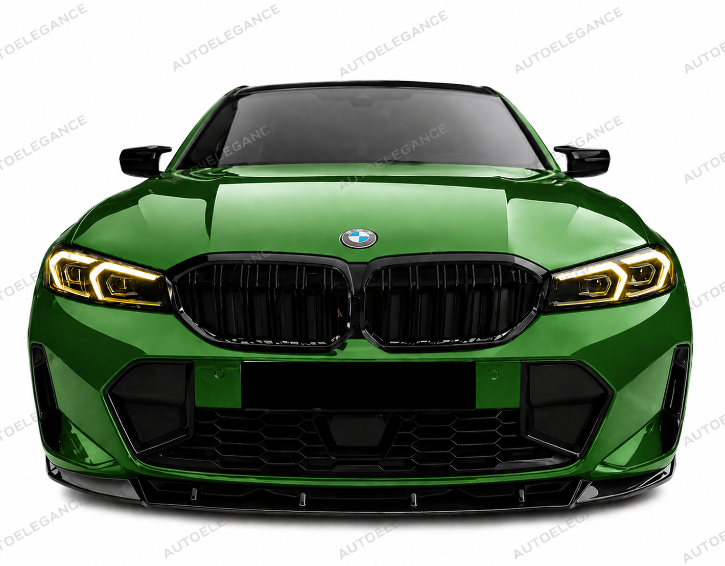 2355⭐Splitter anteriore adatto per BMW Serie 3 G20/G21 M-Pack Facelift (2022+)⭐