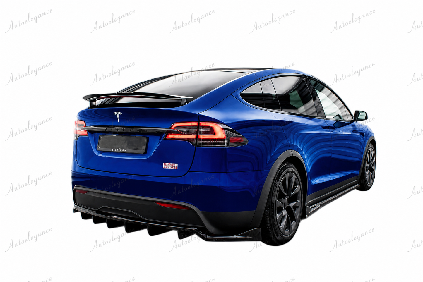 🔥ART.9776 SPLITTER POSTERIORE (CON BARRE VERTICALI)TESLA MODEL X Mk1 FACELIFT🔥