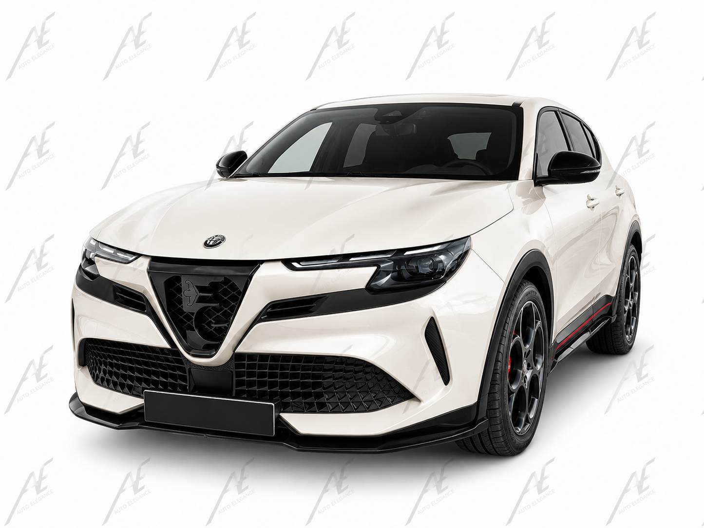 💕ART.5880  Splitter Alfa Romeo Junior 2024+NERO LUCIDO💕