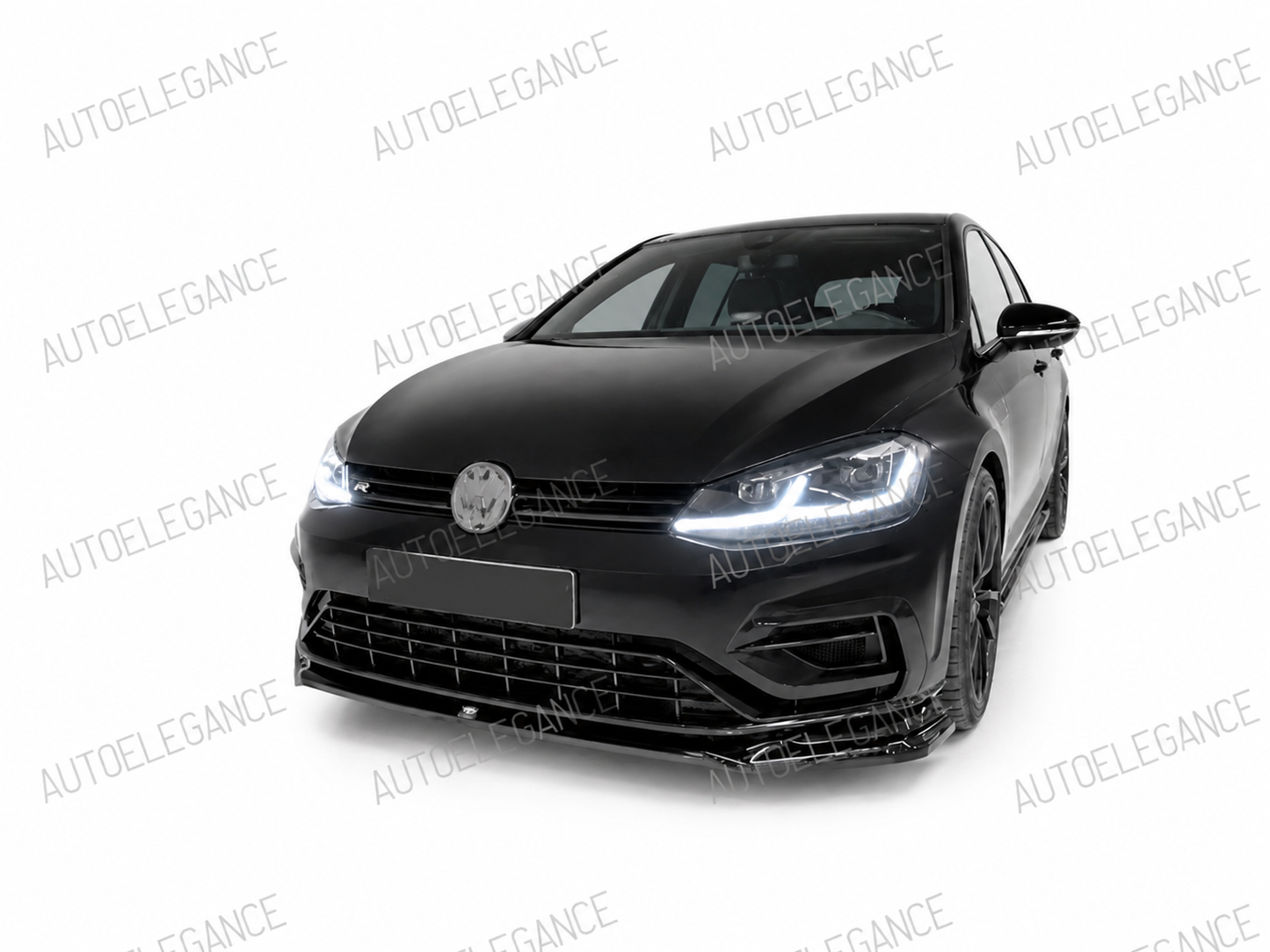 💕ART.10256 SPLITTER V.2 VW Golf Mk7 Facelift R-Line NERO LUCIDO💕