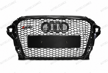 💕ART.0581 GRIGLIA AUDI A3 8V 2012-2016 LOOK RS3 NERO 💕