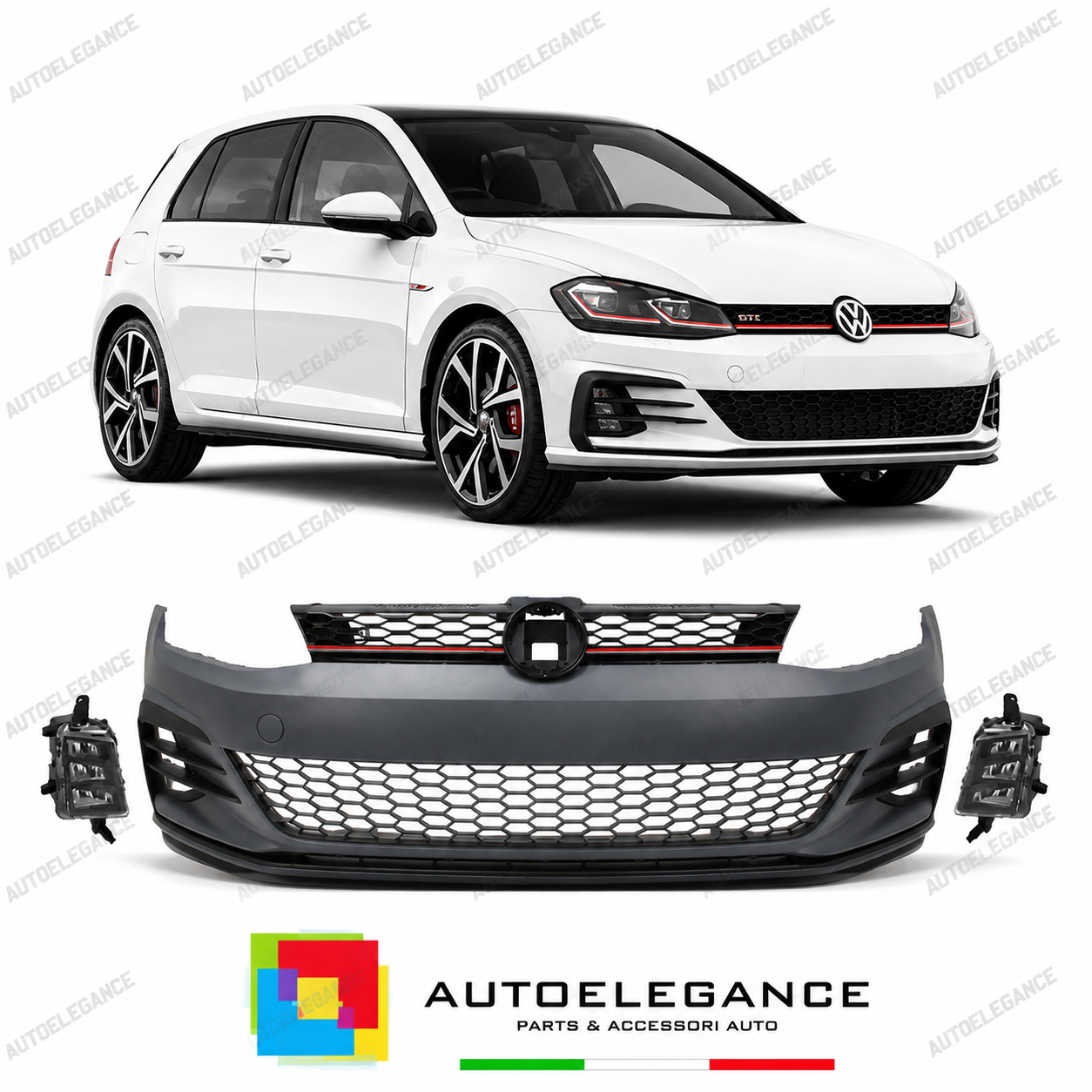 PARAURTI ANTERIORE VOLKSWAGEN VW GOLF 7.5 17-20 LOOK GTI