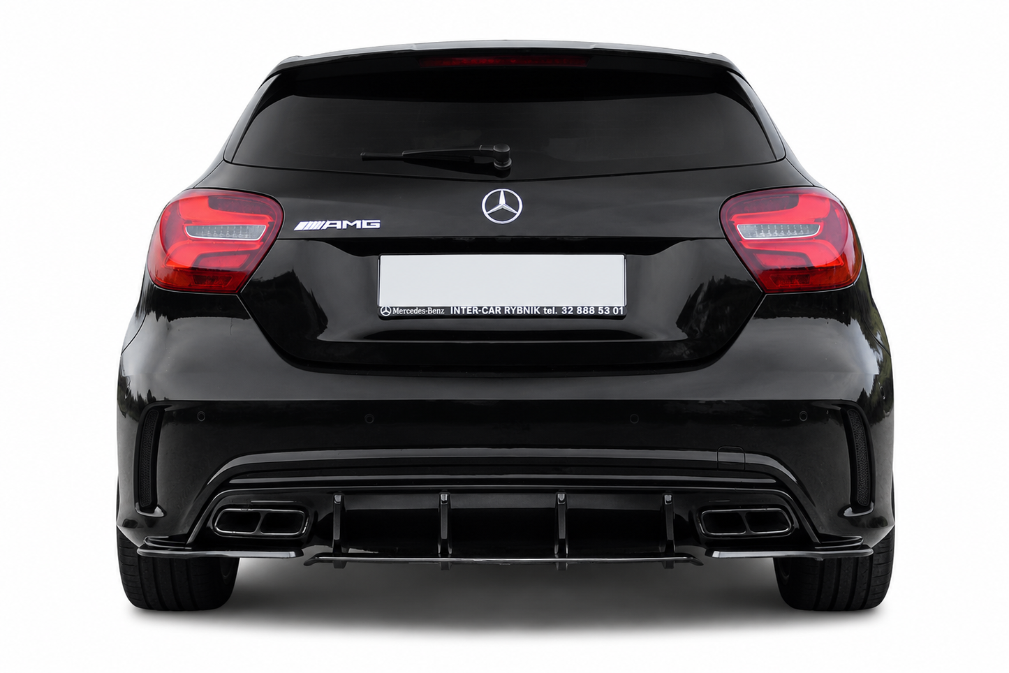 💫ART.10337 Diffusore Posteriore - Mercedes W176 2016-2018 Nero Lucido💫