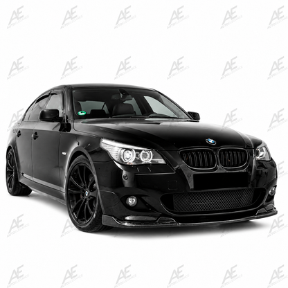 💕ART.9937 SPLITTER BMW 5 E60 2003+ SOLO PER PARAURTI MTECH NERO LUCIDO💕