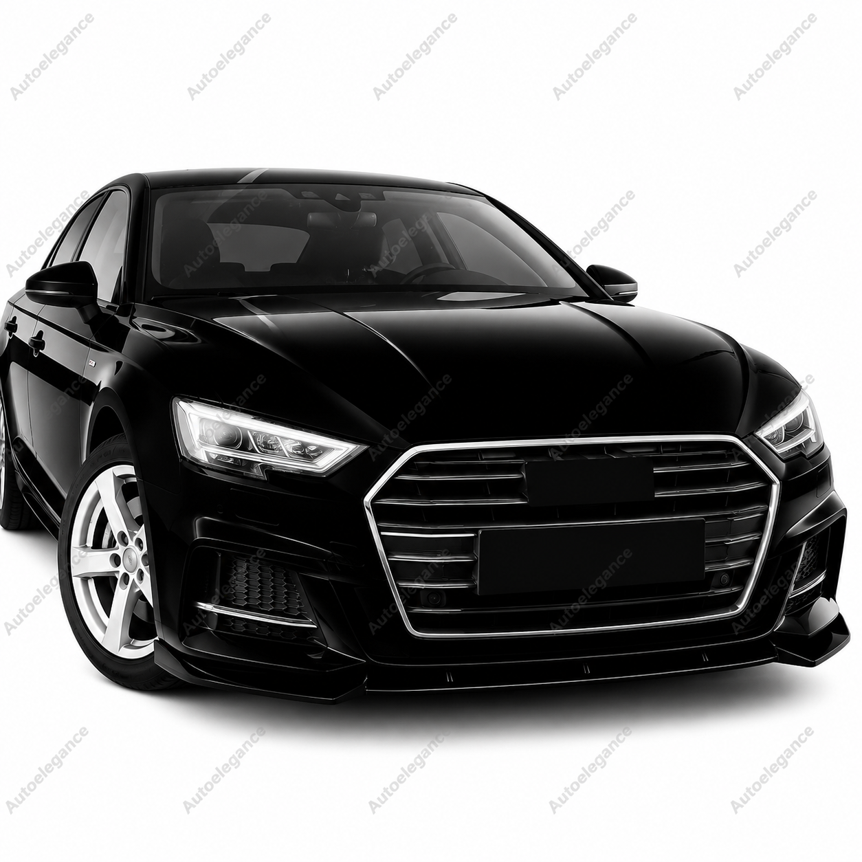 🔥ART.9881 SPLITTER ANTERIORE PER AUDI A3 S3 S LINE 8V NERO LUCIDO 17-20🔥