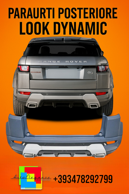 0970🔥PARAURTI POSTERIORE LOOK DYNAMIC PER RANGE ROVER EVOQUE L538 2010–2017🔥