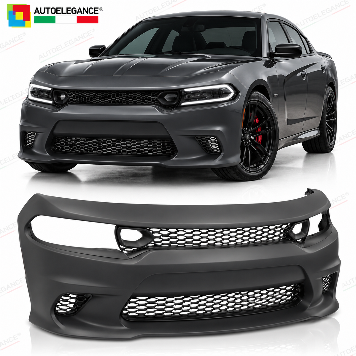 PARAURTI ANTERIORE SPORT ADATTO PER DODGE CHARGER 19-23