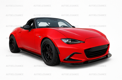 💫ART.10137 Splitter Flaps Anteriori Nero Lucido per Mazda MX-5 ND 2015+💫