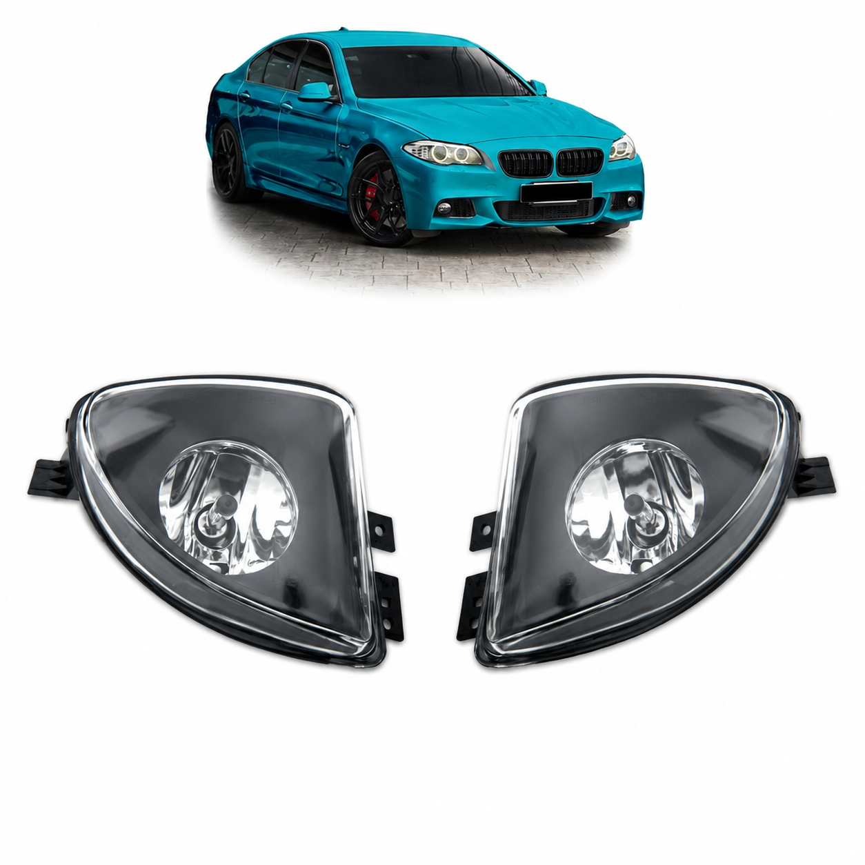 👉Set di fari fendinebbia chiari adatto per BMW Serie 5 F10 F11 2010-2013👈