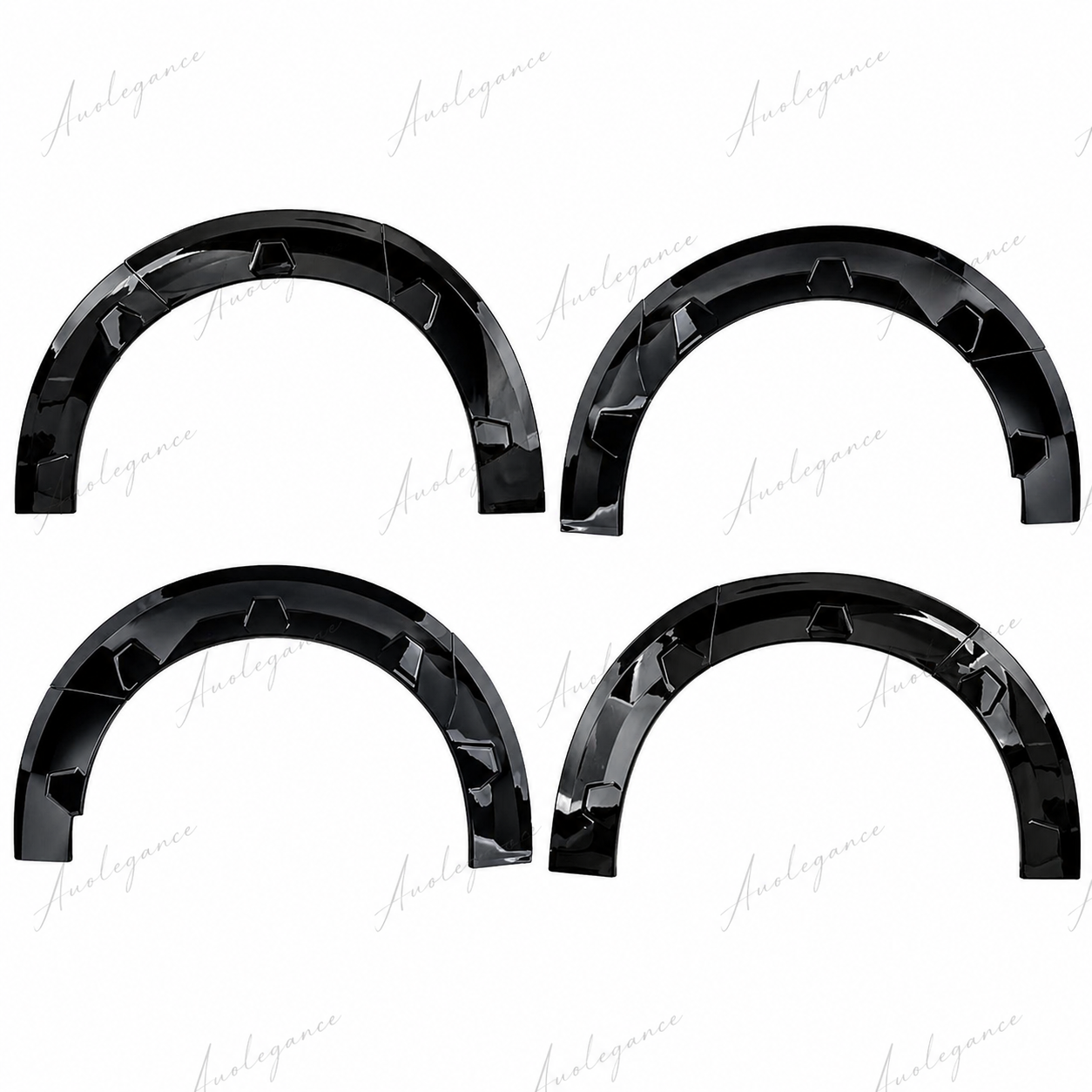 🔥ART.9723 SET PARAFANGHI NERO LUCIDO ABS PER FORD TOURNEO TRANSIT CUSTOM 2023🔥