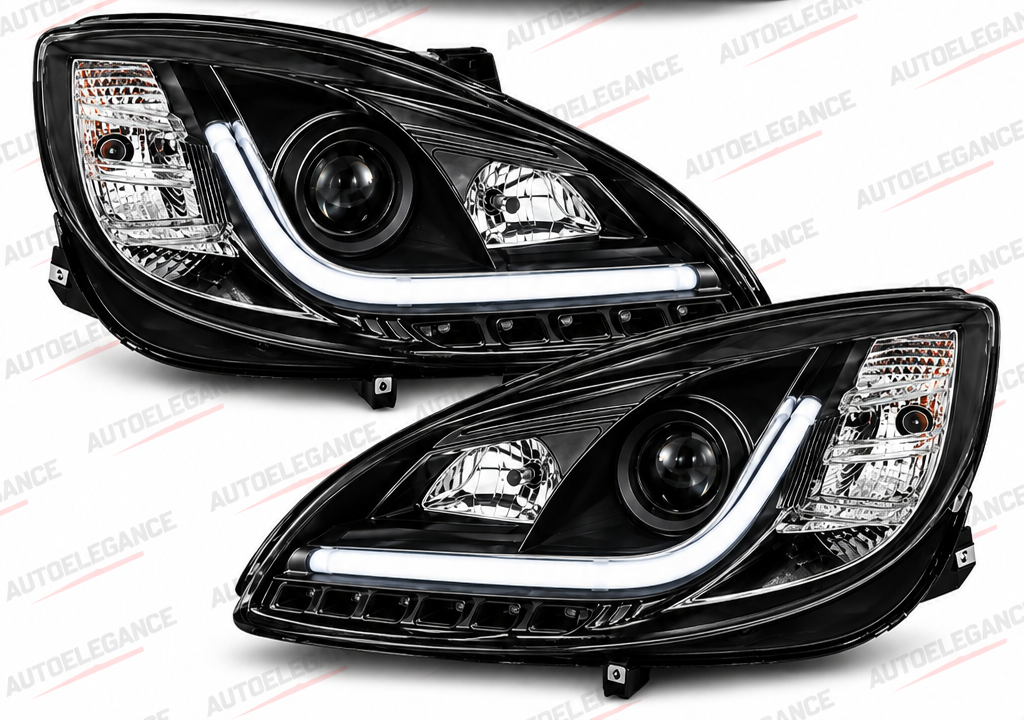 ART.11013 FARI ANTERIORI ADATTO PER  OPEL INSIGNIA 08-12 NERO LED