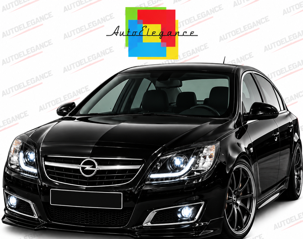 ART.11013 FARI ANTERIORI ADATTO PER  OPEL INSIGNIA 08-12 NERO LED